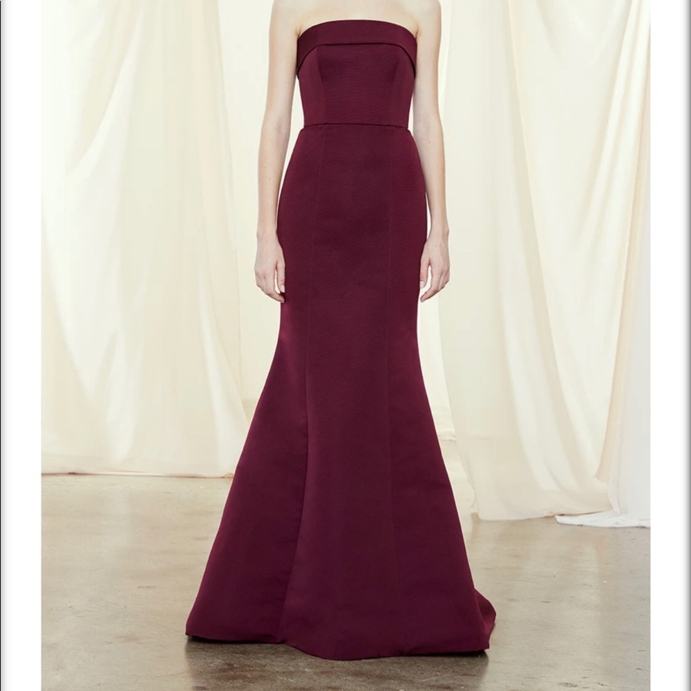 Amsale dress Hunter Green